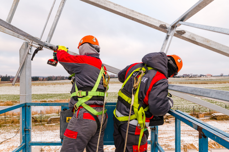 Montaż konstrukcji stalowej